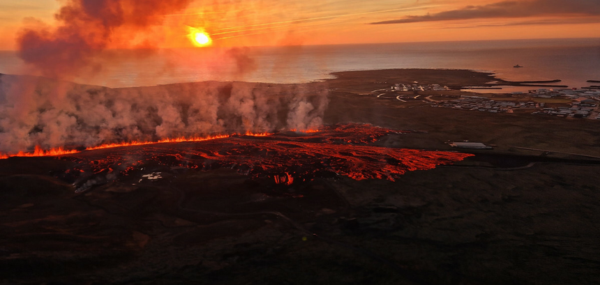 Islandia, wybuch wulkanu Grindavik
