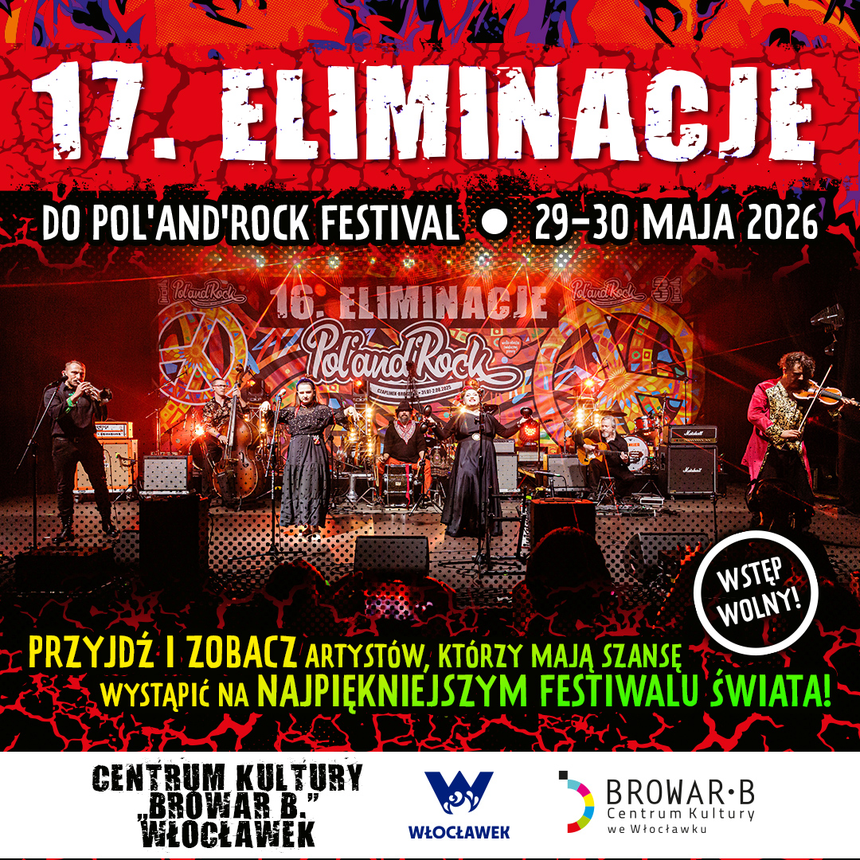 Plakat Eliminacji do Pol'and'Rock Festival