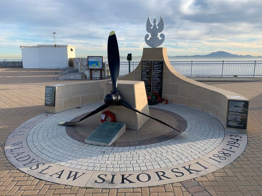 pomnik Władysława Sikorskiego Gibraltar