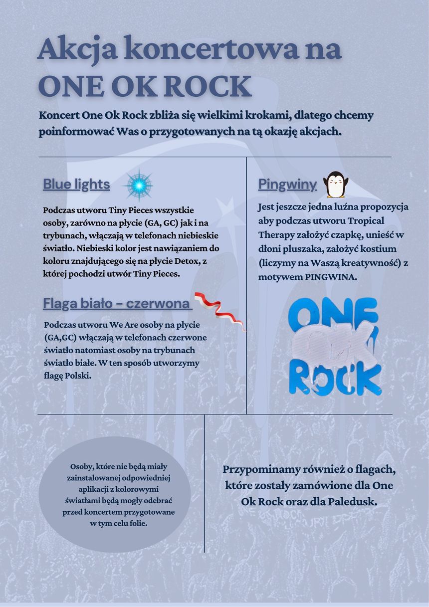 One Ok Rock - akcje fanów