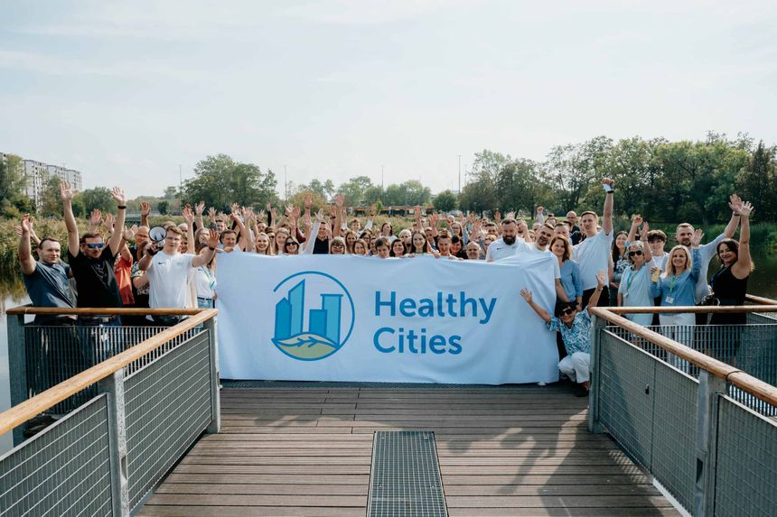 Images of People walking in Healthy Cities events throughout ELA & LUXMED