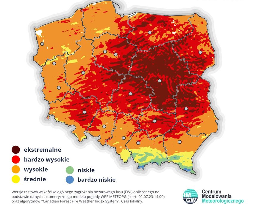 zagrożenie w lasach
