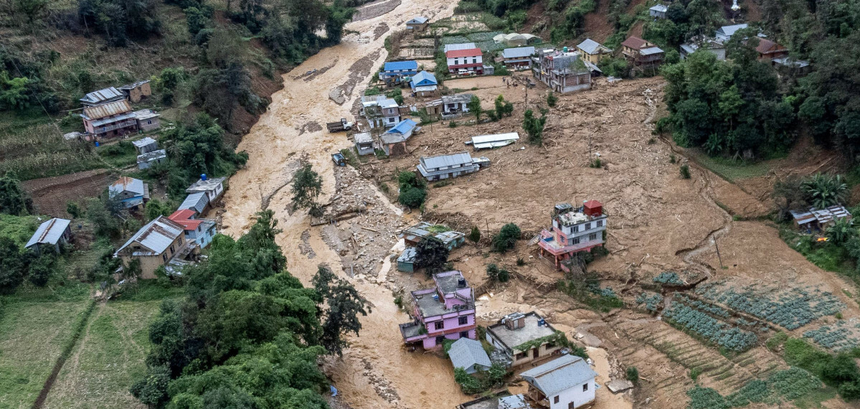 powódź w Nepalu