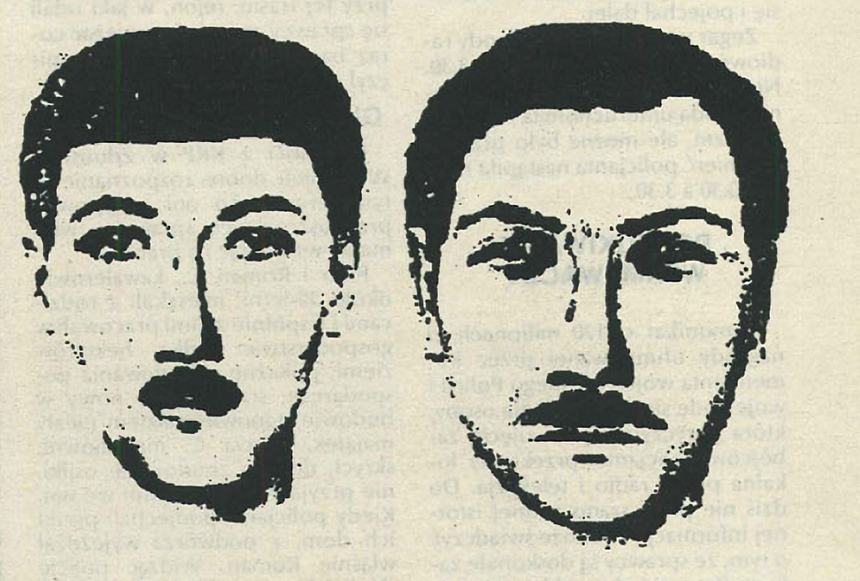 Portrety pamięciowe prawdopodobnych porywaczy