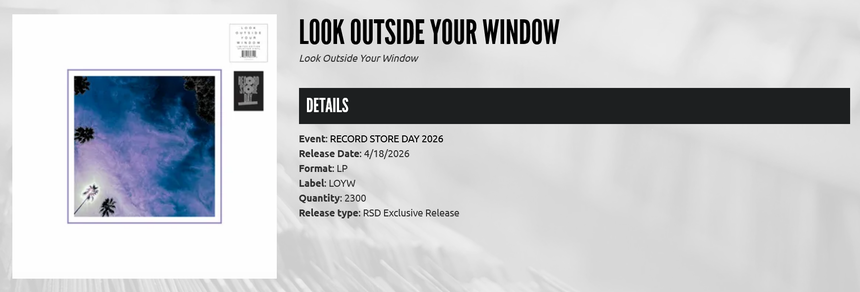 Look Outside Your Window - Record Store Day