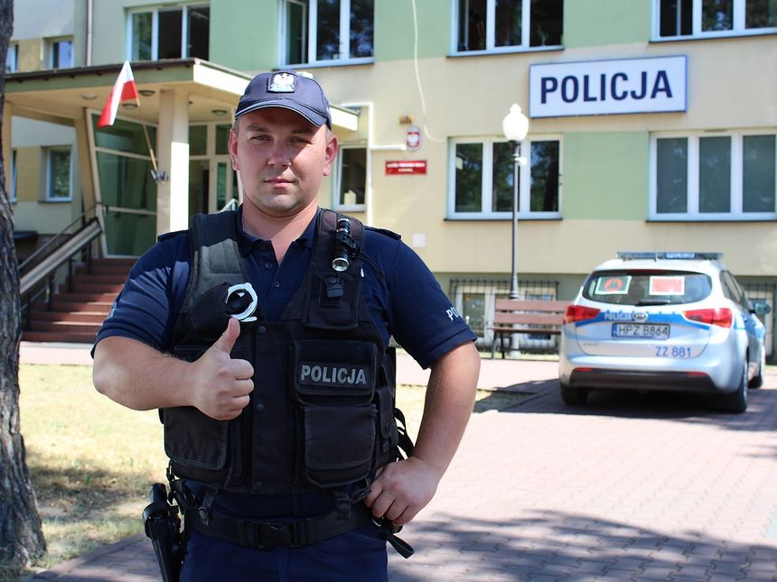 Maciej Kąkol, policjant z Otwocka