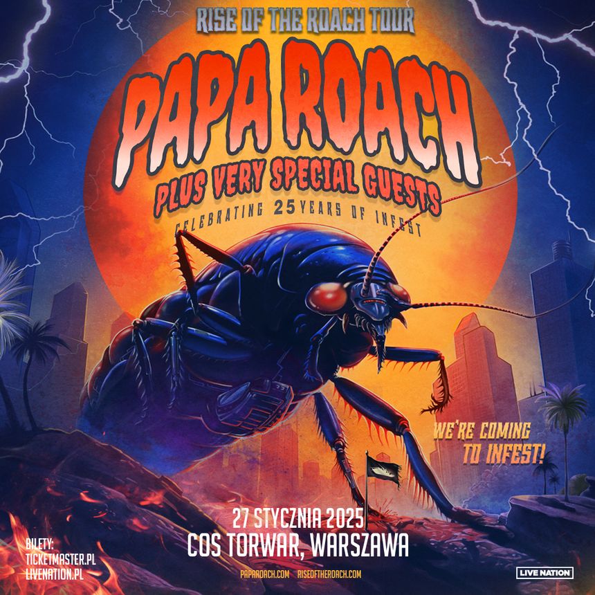 Koncert Papa Roach w Warszawie
