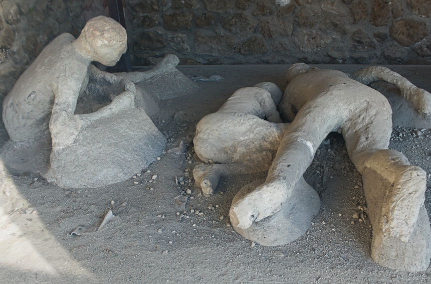 Pompeje, odlewy ciał