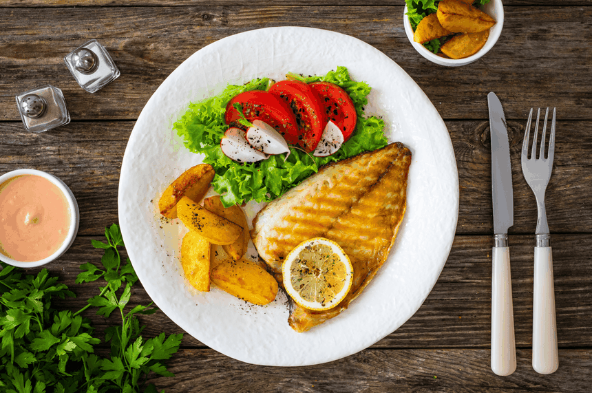 grillowana dorada, zdrowa ryba na obiad