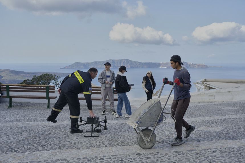 Santorini, trzęsienie ziemi w Grecji - służby w akcji