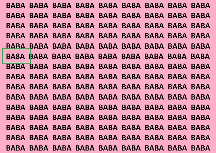 Zagadka optyczna ze słowem BABA. Rozwiązanie