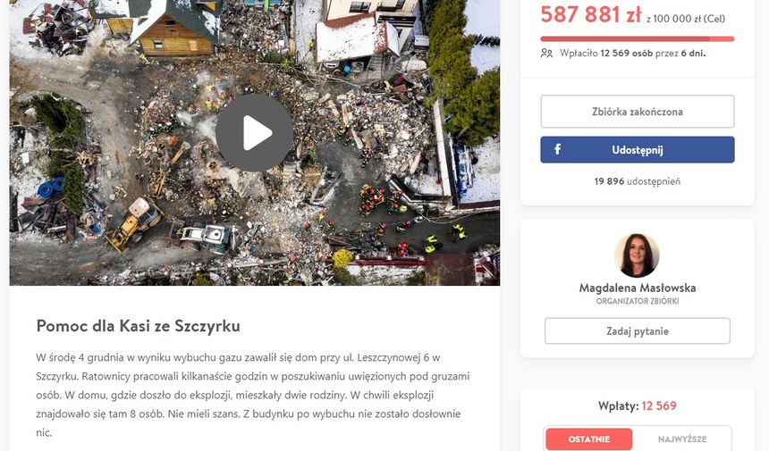Zbiórka dla Katarzyny ze Szczyrku