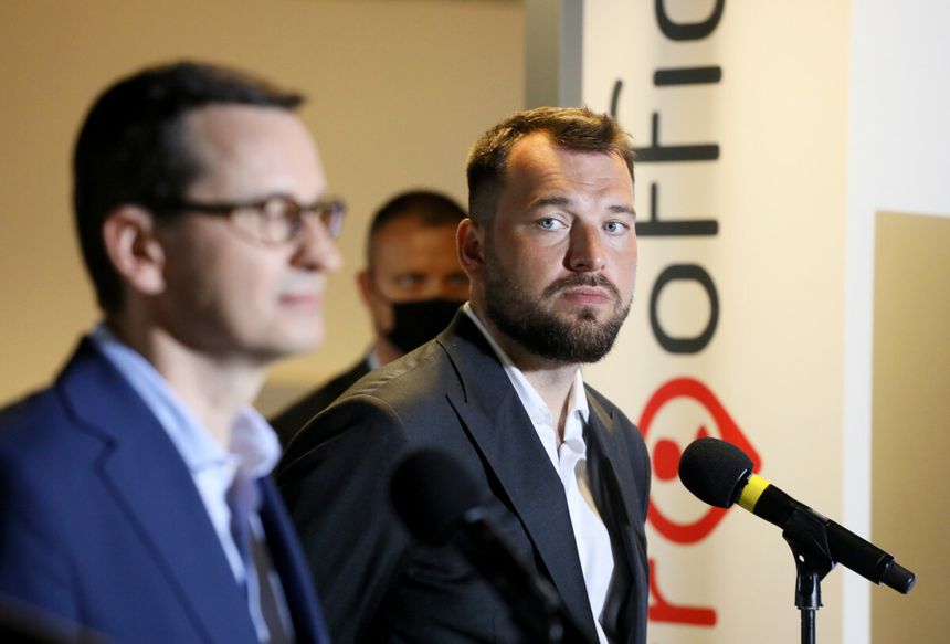 Mateusz Morawiecki i Piotr Arak