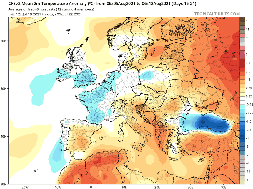 Średnia anomalia od 5.08.2021 do 12.08.2021
