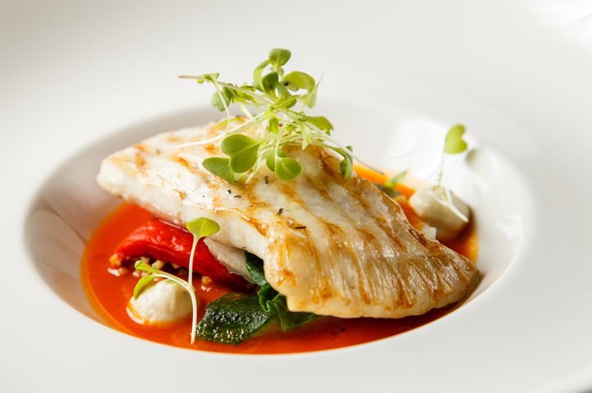 ryba na święta, grillowany turbot