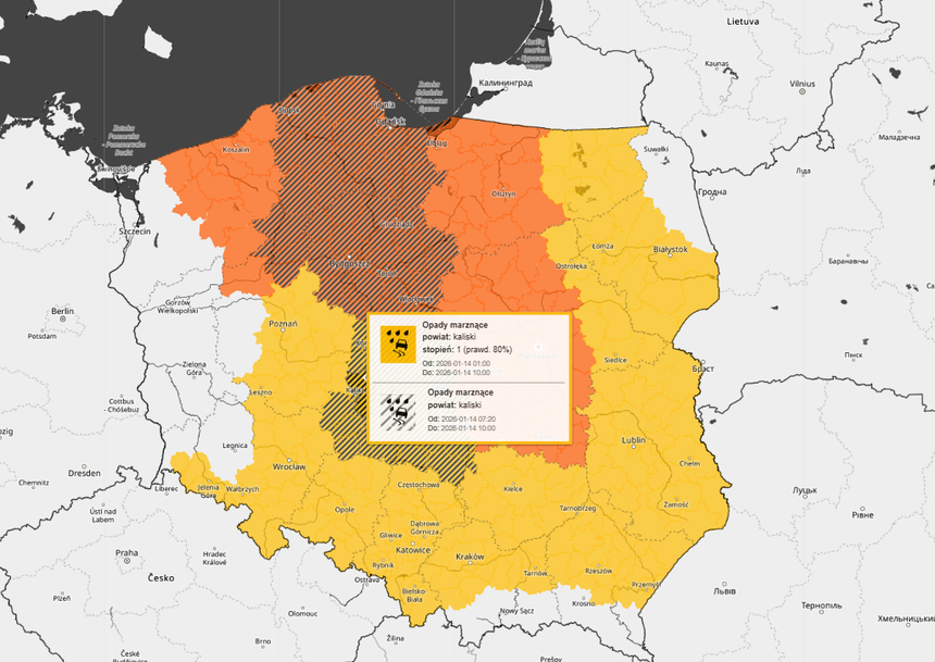 pogoda w Polsce, alerty IMGW