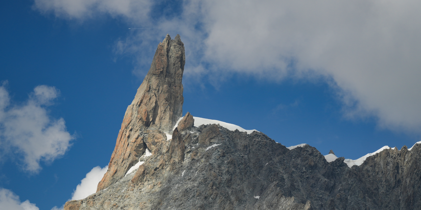 Mont Blanc, Alpy, Ząb Giganta Dent du Géant