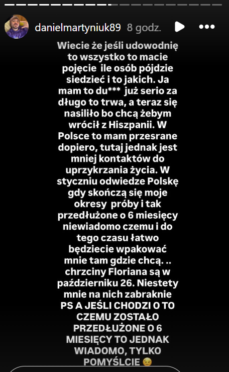 Wpis Daniela Martyniuka