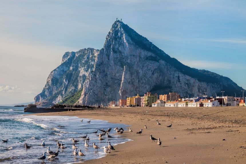Gibraltar - widok na plażę