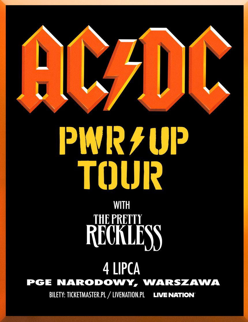 AC/DC polski koncert 2025 - plakat
