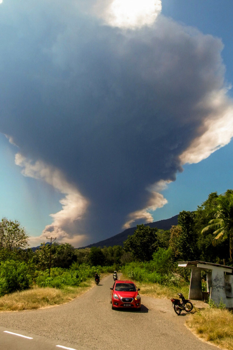 erupcja wulkanu Lewotobi Laki-laki