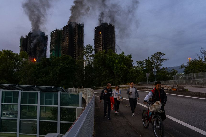 Hongkong, pożar wieżowców Wang Fuk Court