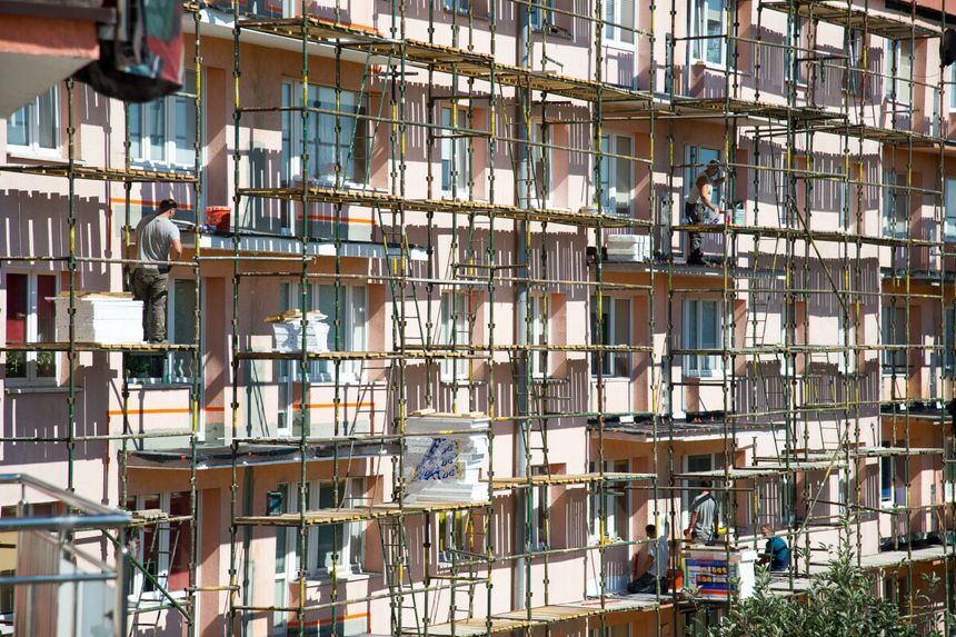 Remont bloku z wielkiej płyty - materiał poglądowy