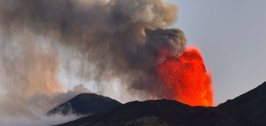 wybuch wulkanu Etna