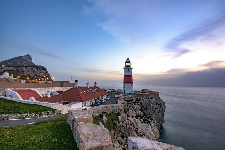 Gibraltar - latarnia morska