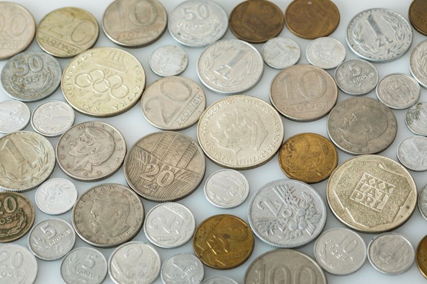 Monety z PRL-u - materiał poglądowy