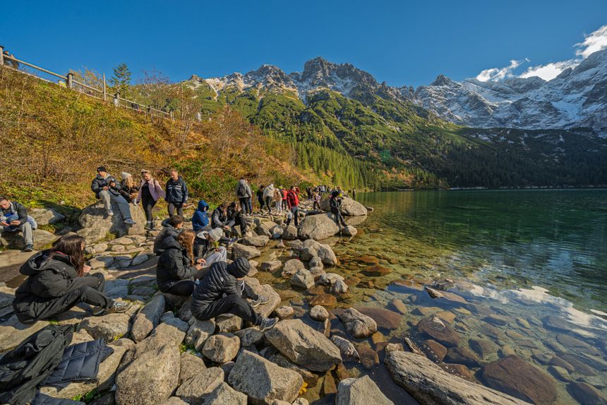 Morskie Oko jesienią