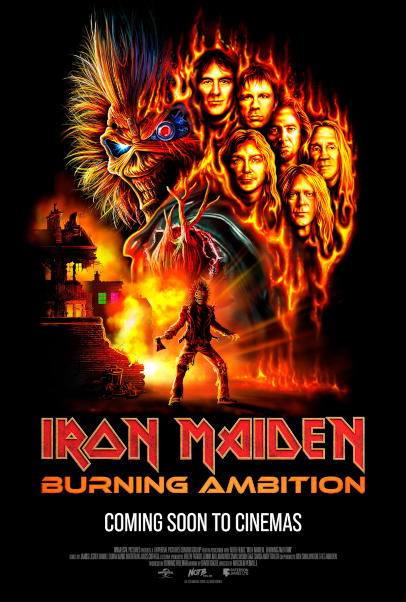Iron Maiden Burning Ambition - plakat