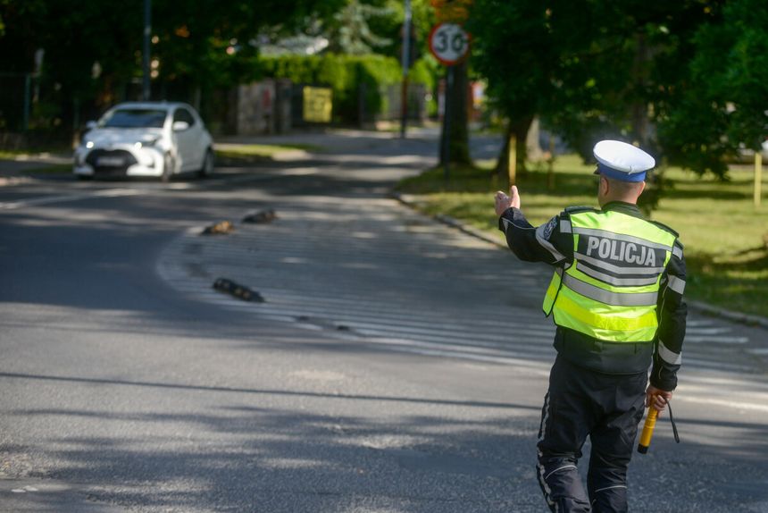 Kontrola policji - materiał poglądowy