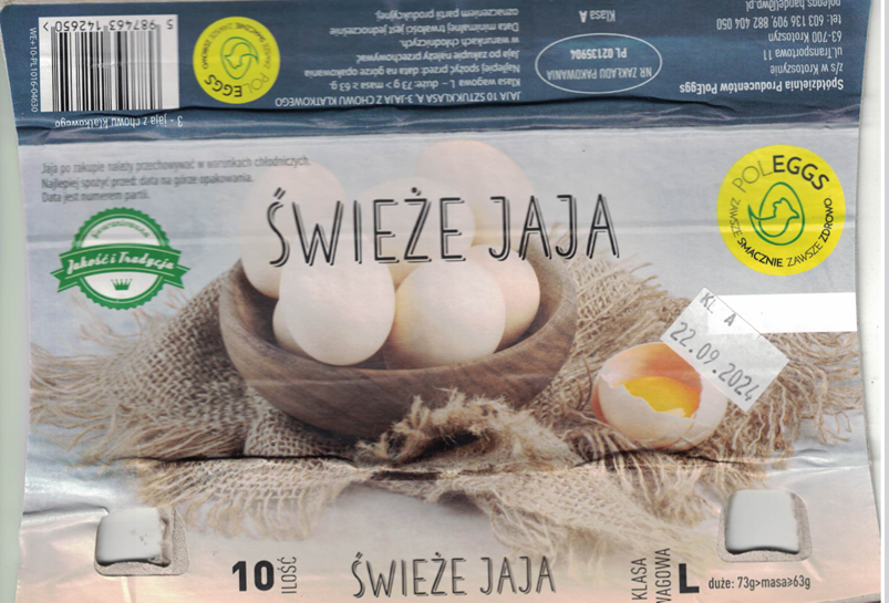 GIS wycofuje jaja z Salmonellą