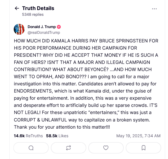 truthsocial/Donald Trump