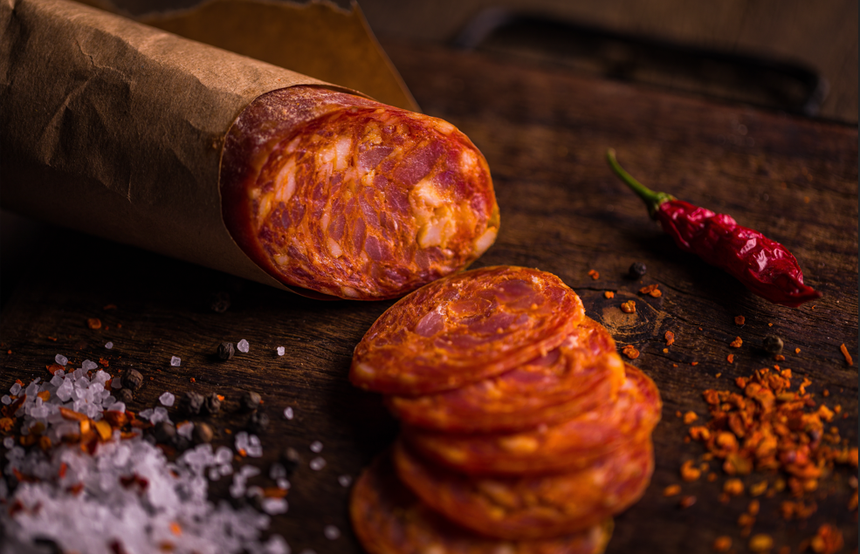 Hiszpania, pikantna kiełbasa chorizo