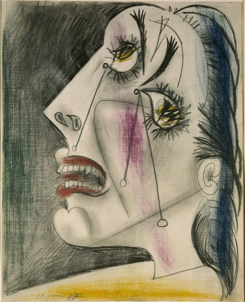 Płacząca głowa, obraz Pablo Picasso