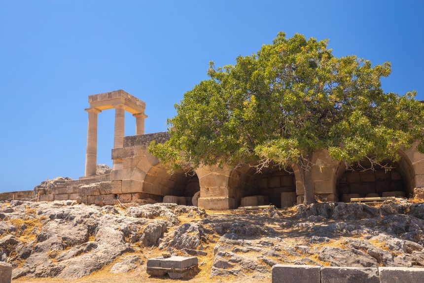 Akropol w Lindos na Rodos