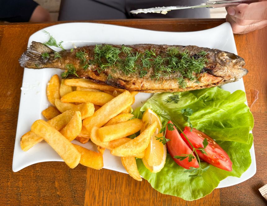 grillowany pstrąg