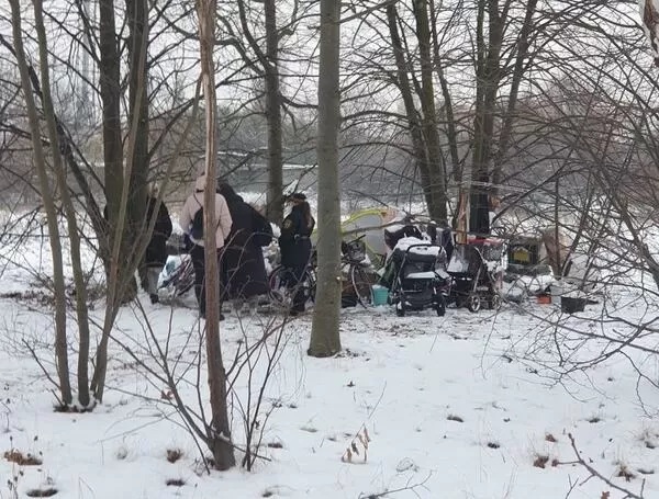 Koczowisko na gdańskiej Zaspie, w którym pani Alina żyła z 2-letnią córką