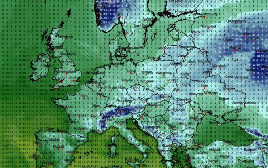 Temperatura minimalna 20.03
