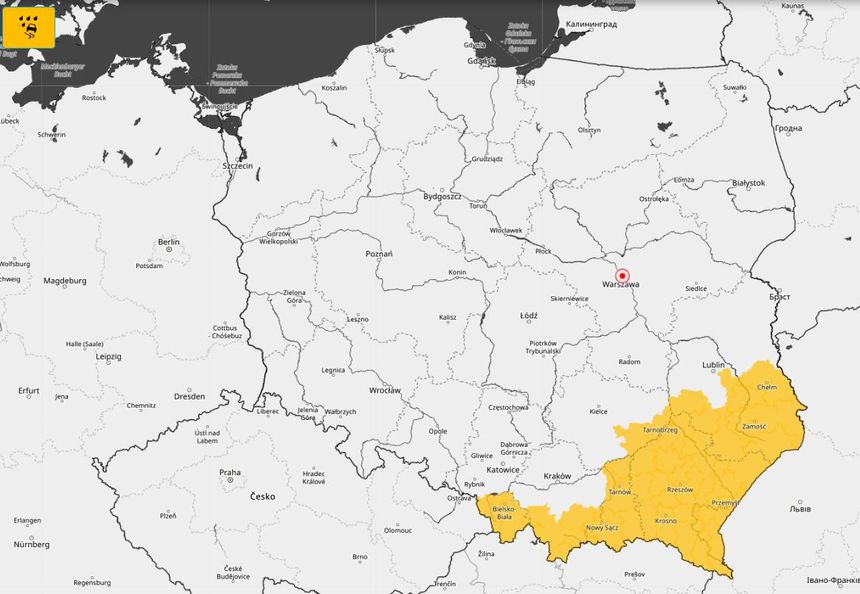 Ostrzeżenia IMGW przed marznącymi opadami