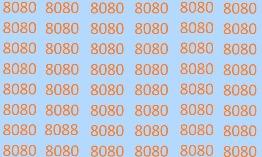 Znajdź błędnie zapisaną liczbę 8080
