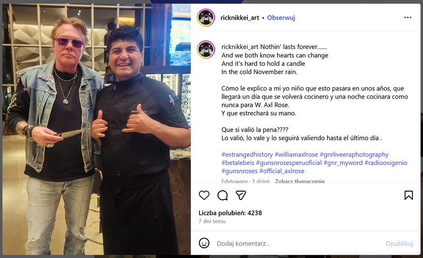 print screen z ricknikkei_ar/Instagram