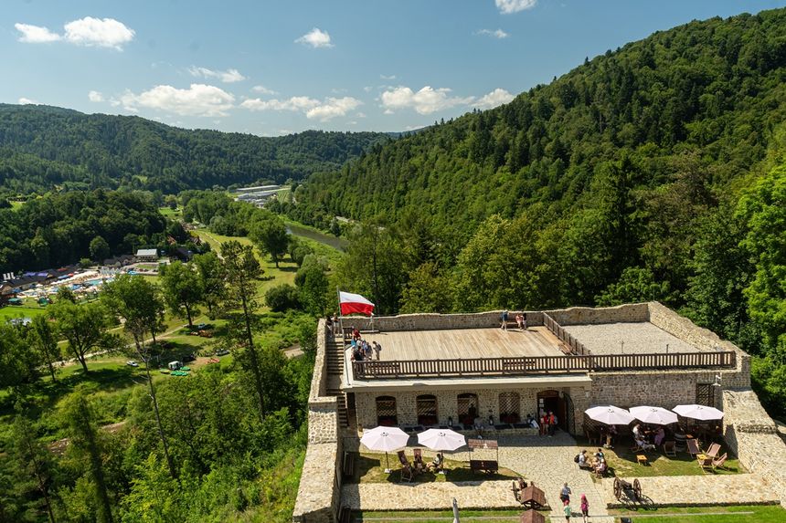 Widok z Zamku w Muszynie
