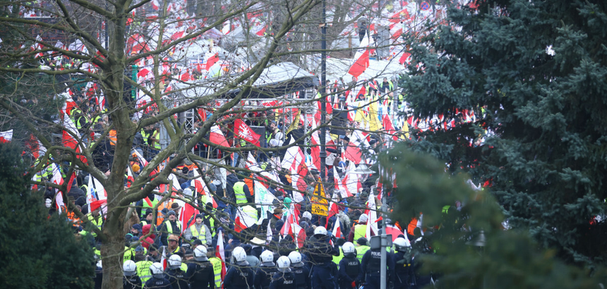 Strajk generalny rolników w Warszawie