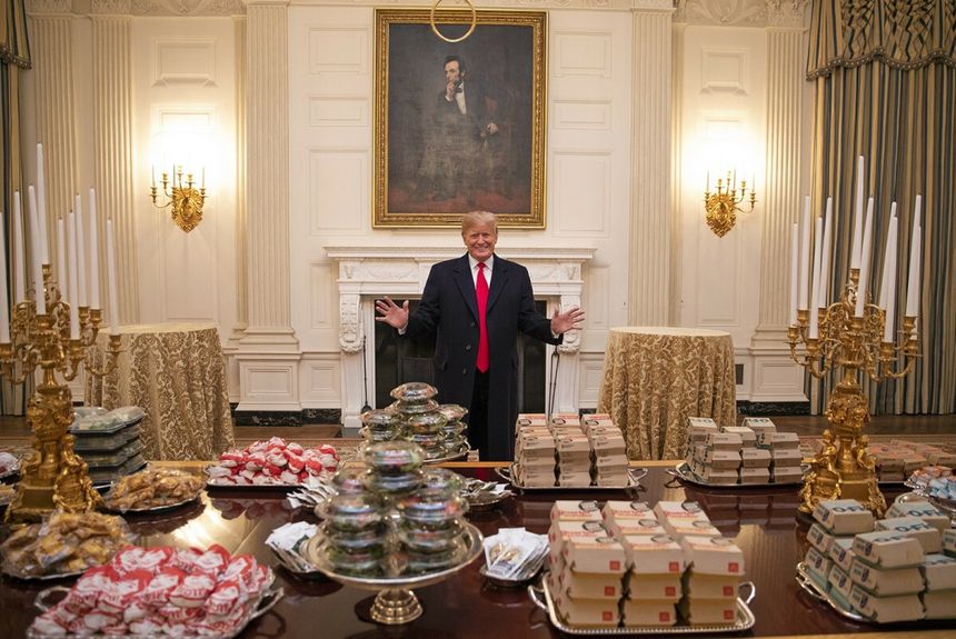 Donald Trump uwielbia fast foody