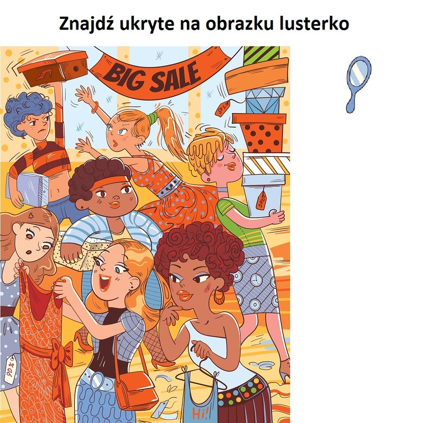 Znajdź ukryte na obrazku lusterko