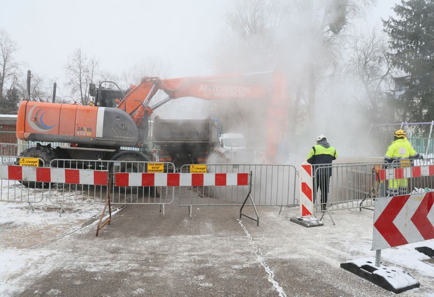 awaria ogrzewania w Warszawie