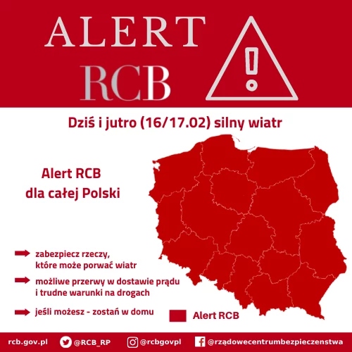 Alert RCB dla całej Polski